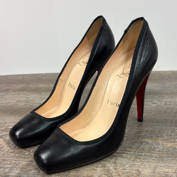 Christian Louboutin Black Classic Kid Folie Pigal EU40 US10 - Picture 1 of 15